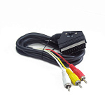 Шнур соединительный Арбаком SCART-3RCA 1.2m (с переключателем)