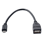 Шнур соединительный microUSB шт. - USB гн. 0.1m OTG