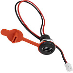 Гнездо USB 3.1/Type C на корпус со штекером