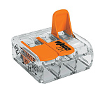 Клемма соединит. WAGO 221-413 с рычагами, 3 входа, 450В/32А