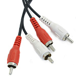 Шнур соединительный 2RCA-2RCA 1.2m литой