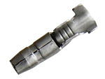 Штекер цилиндрический 4mm, пайка с обжимом