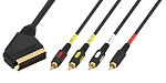 Шнур соединительный Luxmann SCART-4RCA 1.0m