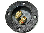 Терминал 2 гнезда Banana Gold, D=105mm