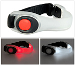 Фонарь ЯРКИЙ ЛУЧ V-002R "Браслет" 2 красных LED, 2 режима, 2xCR2032 в компл.