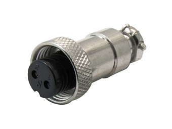 Гнездо GX12 M12 2-pin, 125V/5A, на кабель