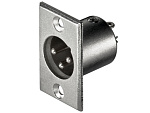Штекер XLR 3-pin на корпус, Ni