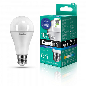 Camelion LED20-A65/865/E27 220V 20W 6500K матовая