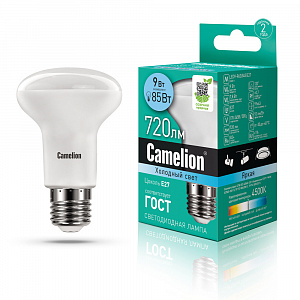 Camelion LED9-R63/845/E27 220V 9W E27 4500K рефлекторная