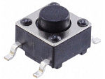 Кнопка тактовая 6/6/5 (шток 1.5mm), 4c smd