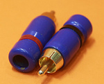 Штекер RCA, G/Blue черный