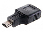 Переходник штекер miniUSB - гнездо USB, Ni/Pl