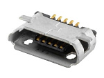 Гнездо microUSB 5pin на плату, SMD