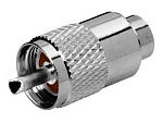 Штекер UHF накручивающийся, на кабель RG6/U, Ni