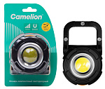 Фонарь Camelion LED56252, COB(170lm), 3 режима, 3*AAA, магнит/рукоят.