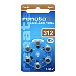 Элемент питания Renata ZA312 1.4V BL6