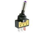Тумблер RWC-409 OFF-ON, lamp12V, 12VDC/20A, 3c синий