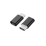 Переходник штекер USB C - гнездо microUSB, Ni/Pl