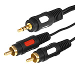 Шнур соединительный Арбаком 3.5шт-2RCA 3m стерео cерия Элит