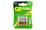 Элемент питания GP Super Alkaline AAA(LR03) 1.5V BL4
