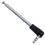 Антенна телескопическая l=80mm L=230mm d=4.3mm 6колен, 3.5 male