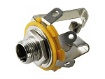 Гнездо 6.35 mm стерео на корпус, 3c, G/Pl