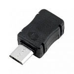 Штекер microUSB на кабель с кожухом