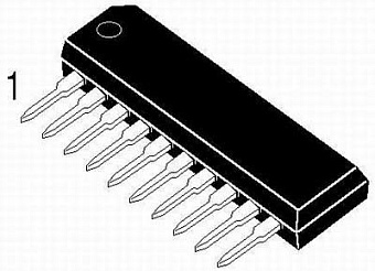 Микросхема KA3082, SIP10