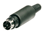 Штекер miniDIN 6-pin, Ni/Pl