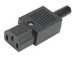 Гнездо AC 250V, 10A, 3pin на кабель