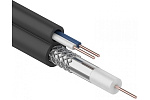 Кабель видеонаблюдения ККСВ-П+2*0.5mm черный Rexant