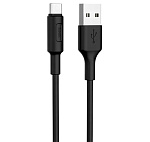 Шнур соединительный Hoco X25 USB - Type-C, 3A 1м черный