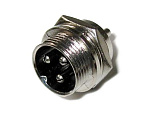 Штекер MIC333 M16 3-pin, 125V/7A, на корпус