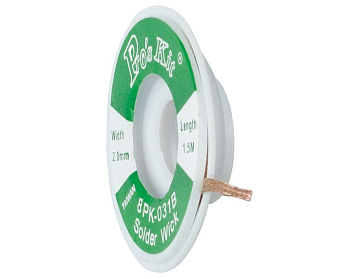 Оплетка для выпайки 8PK-031B (ширина 2mm, длина 1.5m) Pro`sKit