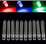 Светодиод 5мм RGB 3.2-3.4V Catod-(красный, синий, зеленый)