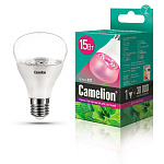 Лампа Camelion LED15-PL/BIO/E27 220V 15W BIO прозрачная для рассады и растений