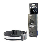 Ошейник Richi 52-57см (XL) LED черный светящийся, 3 режима, 2*CR2025