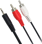 Шнур соединительный 3.5шт-2RCA 5m литой