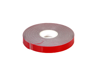 Скотч двухсторонний красный на серой основе 20мм 5м Rexant