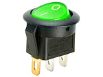 Выключатель RWB-214 OFF-ON neon, 250V/6.5A, 3c зеленый