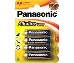 Элемент питания Panasonic Alkaline Power AA(LR6) 1.5V BL4
