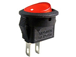 Выключатель RWB-105 OFF-ON neon, 250V/3A, 2c красный