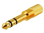 Переходник штекер 6.35 mm - гнездо 3.5 mm, стерео, G