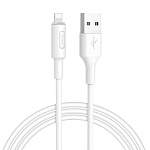 Шнур соединительный Hoco X25 USB - 8-pin (lighting) 2.0A 1м белый