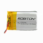 Аккумулятор Robiton LP502540 3.7V 450mAh